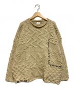 RHC Ron Hermanアールエイチシー ロンハーマン）の古着「patchwork cable knit」｜ベージュ