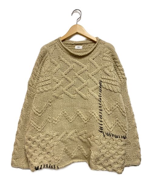 RHC Ron Herman（アールエイチシー ロンハーマン）RHC Ron Herman (アールエイチシーロンハーマン) patchwork cable knit ベージュ サイズ:サイズ詳細参照の古着・服飾アイテム