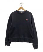 NEW BALANCEニューバランス）の古着「Crew Sweat Shirt」｜ブラック