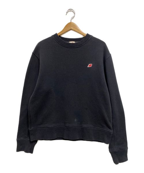 NEW BALANCE（ニューバランス）NEW BALANCE (ニューバランス) Crew Sweat Shirt ブラック サイズ:Lの古着・服飾アイテム