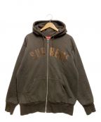 SUPREMEシュプリーム）の古着「Arc Logo Thermal Zip Up Seratshit」｜ブラウン