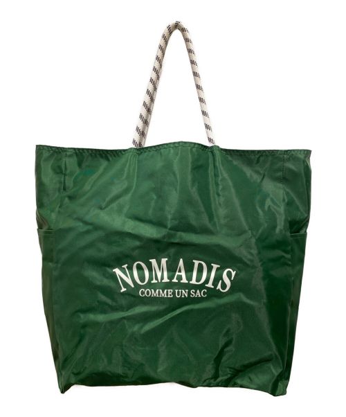 NOMADIS（ノマディス）NOMADIS (ノマディス) リバーシブルトートバッグ グリーン×ネイビーの古着・服飾アイテム