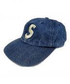 SUPREMEシュプリーム）の古着「Kevlar Denim S Logo 6-Panel」｜インディゴ