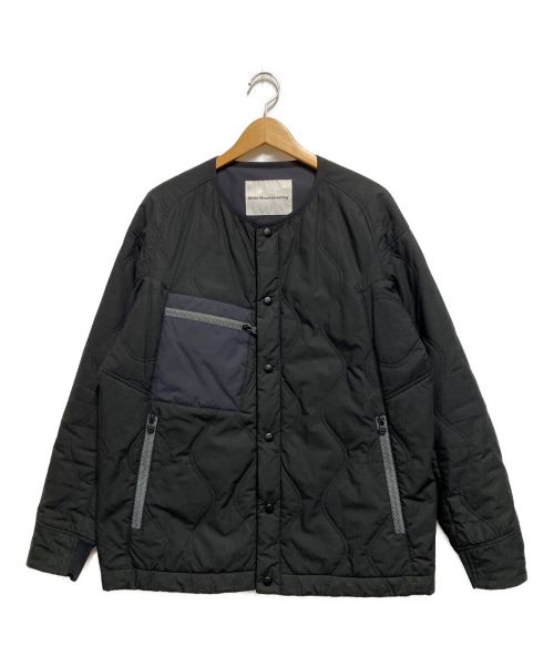 WHITE MOUNTAINEERING（ホワイトマウンテ二アニング）WHITE MOUNTAINEERING (ホワイトマウンテ二アニング) PRIMALOFT QUILTED NO COLLAR JACKET ブラック サイズ:1の古着・服飾アイテム