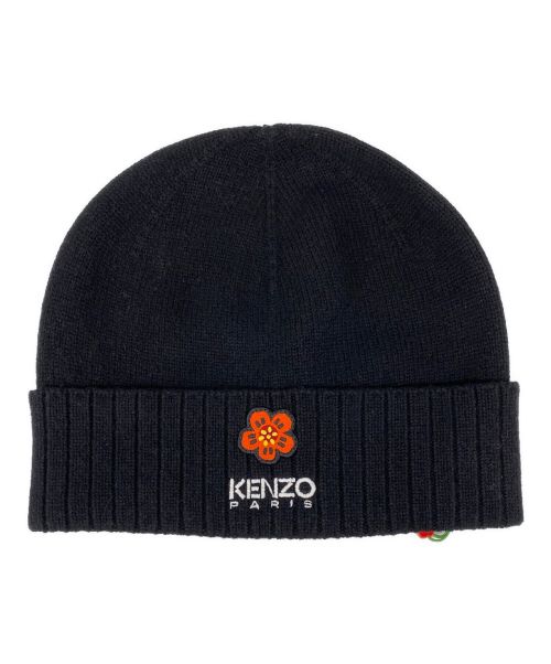 KENZO（ケンゾー）KENZO (ケンゾー) Boke Flower ニットキャップ ブラック サイズ:U 未使用品の古着・服飾アイテム