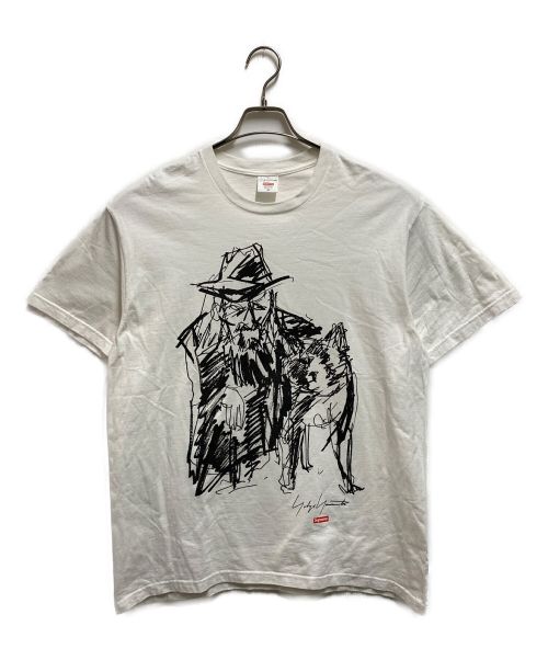 SUPREME（シュプリーム）SUPREME (シュプリーム) YOHJI YAMAMOTO (ヨウジヤマモト) Scribble Portrai Tee ホワイト サイズ:Mの古着・服飾アイテム