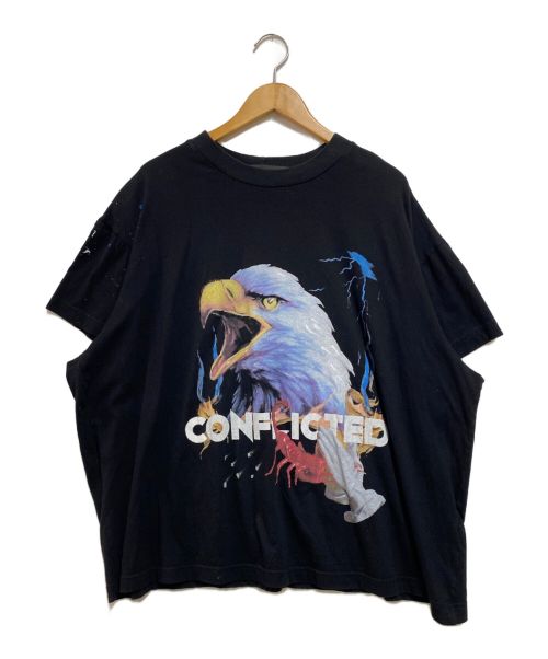 CAVIALE（カヴィアーレ）CAVIALE (カヴィアーレ) イーグルプリントTシャツ ブラック サイズ:XLの古着・服飾アイテム