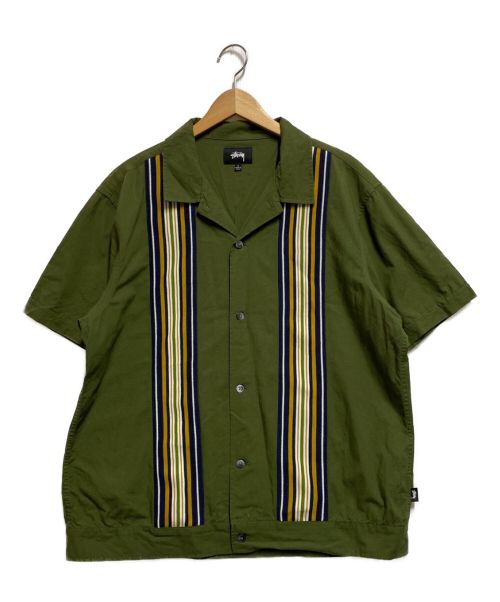 stussy（ステューシー）stussy (ステューシー) キューバシャツ グリーン サイズ:Lの古着・服飾アイテム