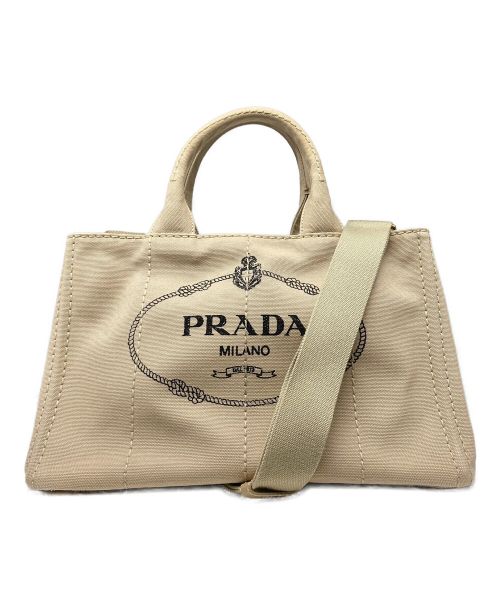 PRADA（プラダ）PRADA (プラダ) カナパ2WAYバッグ ベージュの古着・服飾アイテム