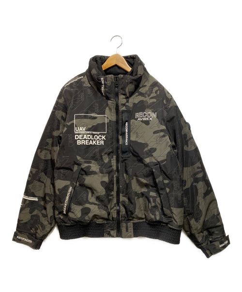 AVIREX（アヴィレックス）AVIREX (アヴィレックス) FLIGHT JACKET WEATHER WATCHER ブラック サイズ:XLの古着・服飾アイテム