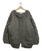 GLASSY SEAグラッシーシー）の古着「CABLE HANDKNIT CARDIGAN」｜グレー