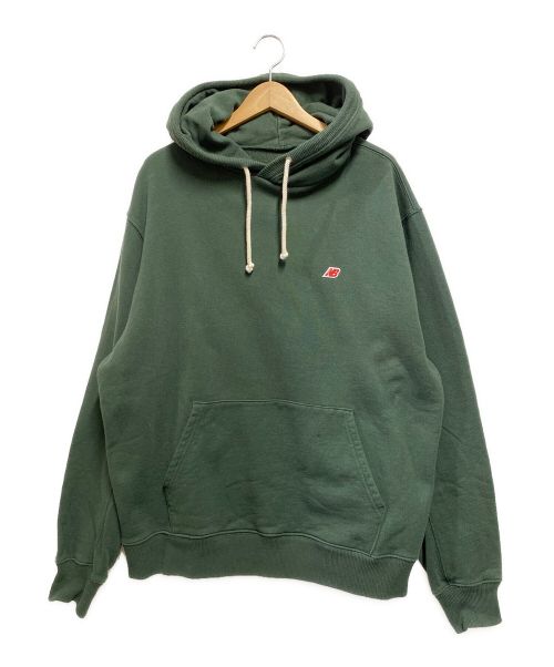 NEW BALANCE（ニューバランス）NEW BALANCE (ニューバランス) Sweat Hoodie グリーン サイズ:XLの古着・服飾アイテム