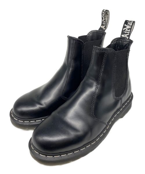 Dr.Martens（ドクターマーチン）Dr.Martens (ドクターマーチン) WHITE STITCH チェルシーブーツ ブラック サイズ:UK8の古着・服飾アイテム