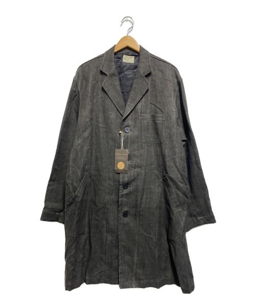 Varde77（バルデセブンティセブン）Varde77 (バルデセブンティセブン) PRODUCTS LINEN SUMIZOME ATELIER COAT ブラック サイズ:2の古着・服飾アイテム