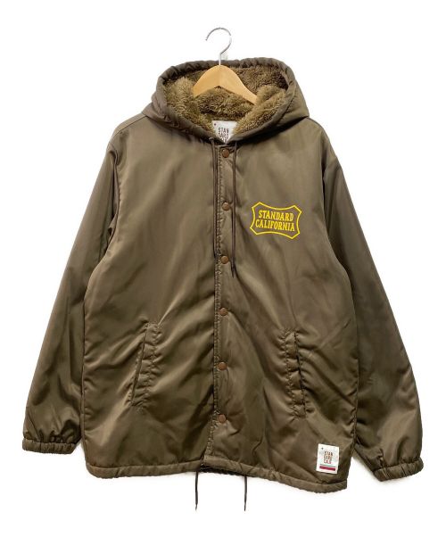 STANDARD CALIFORNIA（スタンダードカリフォルニア）STANDARD CALIFORNIA (スタンダートカルフォニア) BoaHood Coach Jacket ブラウン サイズ:Lの古着・服飾アイテム