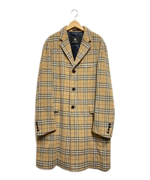 BURBERRY BLACK LABEL（バーバリーブラックレーベル）BURBERRY BLACK LABEL (バーバリーブラックレーベル) ノヴァチェックウールチェスターコート ベージュ サイズ:Lの古着・服飾アイテム