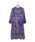 ne quittez pas（ヌキテパ）の古着「ETHNIC PRINT FRILLED DRESS」｜パープル