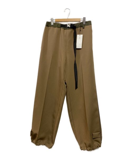 sacai（サカイ）sacai (サカイ) Technical Jersey Pants ブラウン サイズ:4 未使用品の古着・服飾アイテム