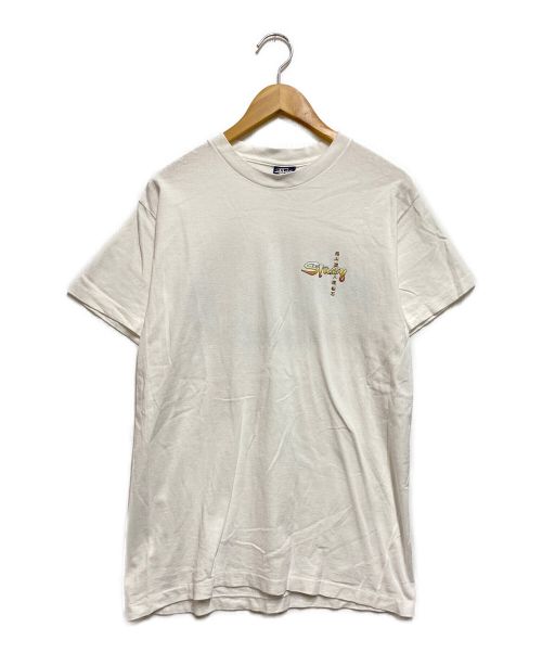 stussy（ステューシー）stussy (ステューシー) 90s葛飾北斎プリントTシャツ ホワイト サイズ:Mの古着・服飾アイテム