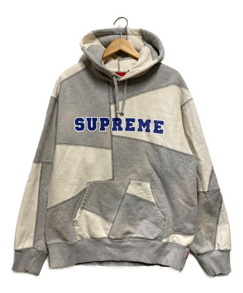 SUPREME（シュプリーム）SUPREME (シュプリーム) Patchwork Hooded Sweatshirt グレー サイズ:Lの古着・服飾アイテム