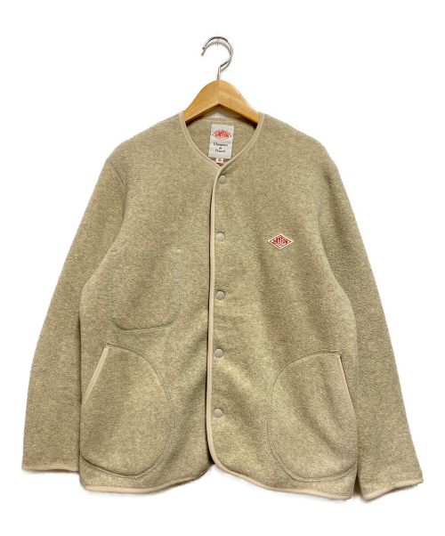 DANTON（ダントン）DANTON (ダントン) FLEECE COLLARLESS JACKET ベージュ サイズ:36の古着・服飾アイテム