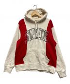 SUPREMEシュプリーム）の古着「Paneled Arc Hooded Sweatshirt」｜ホワイト