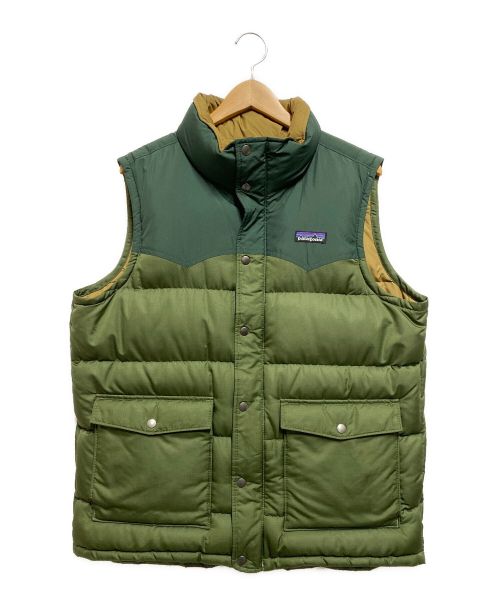 Patagonia（パタゴニア）Patagonia (パタゴニア) SLINGSHOT DOWN VEST グリーン サイズ:Мの古着・服飾アイテム