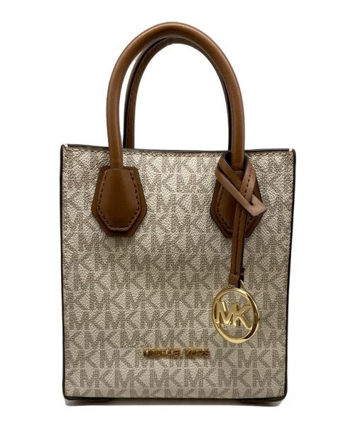 MICHAEL KORS（マイケルコース）MICHAEL KORS (マイケルコース) シグネチャー2WAYショルダーバッグ ベージュの古着・服飾アイテム