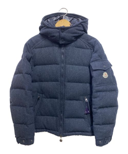 MONCLER（モンクレール）MONCLER (モンクレール) MAYAツイードダウンジャケット ネイビーの古着・服飾アイテム