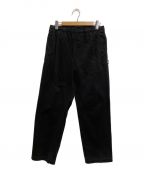 stussyステューシー）の古着「BRUSHED BEACH PANT」｜ブラック