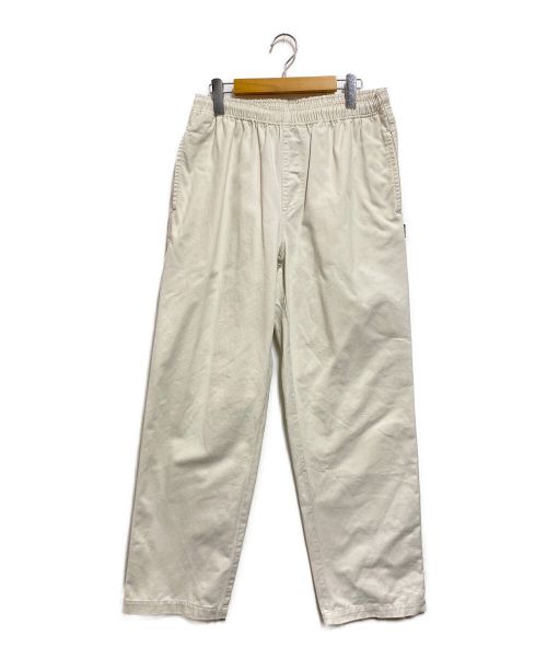 stussy（ステューシー）stussy (ステューシー) BRUSHED BEACH PANT アイボリー サイズ:Sの古着・服飾アイテム