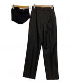 Ameriアメリ）の古着「WAVE BUSTIER SET SLACKS PANTS」｜ブラック