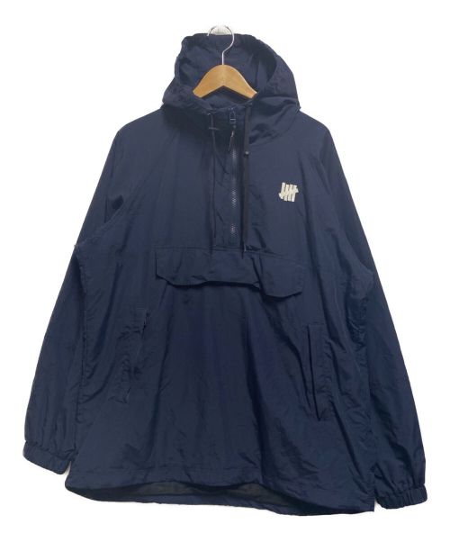 Champion（チャンピオン）Champion (チャンピオン) UNDEFEATED (アンディフィーテッド) ICON LOGO ANORAK ネイビー サイズ:XLの古着・服飾アイテム