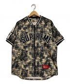 SUPREMEシュプリーム）の古着「Kanji Camo Zip Up Baseball Jerseys」｜カーキ