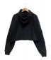 OFFWHITE (オフホワイト) CROPPED COTTON HOODIE ブラック サイズ:42：12800円