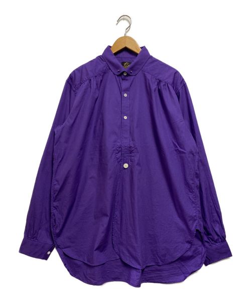 Needles（ニードルズ）Needles (ニードルズ) Pinhole Round Collar EDW Shirt パープル サイズ:Lの古着・服飾アイテム