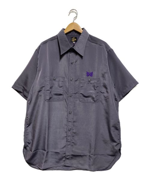 Needles（ニードルズ）Needles (ニードルズ) S/S WORK SHIRT グレー サイズ:XLの古着・服飾アイテム