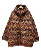 Needles×ts(s)ニードルズ×ティーエスエス）の古着「Jog Hoody Quilted Poly Cloth」｜ブラウン