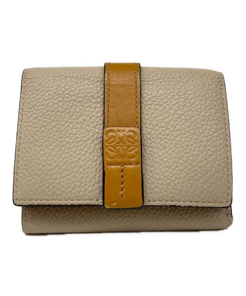 LOEWE（ロエベ）LOEWE (ロエベ) TRIFOLD WALLET ベージュの古着・服飾アイテム