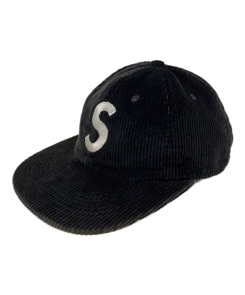 SUPREME（シュプリーム）SUPREME (シュプリーム) Corduroy S Logo 6Panel Cap ブラックの古着・服飾アイテム