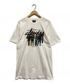 stussy×a tribe called questステューシー×ア・トライブ・コールド・クエスト）の古着「Tシャツ」｜ホワイト