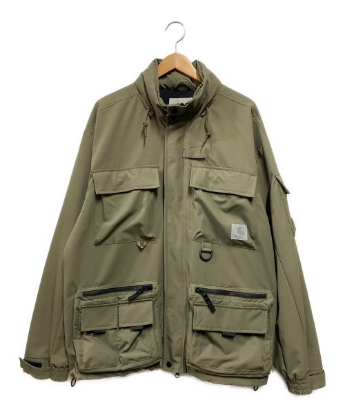 Carhartt WIP（カーハート ワークインプログレス）Carhartt WIP (カーハートダブリューアイピー) ELMWOOD JACKET グリーン サイズ:Lの古着・服飾アイテム