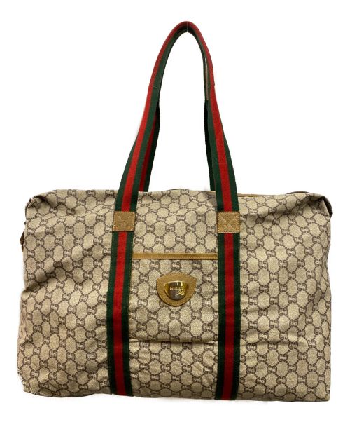 GUCCI PLUS（グッチ プラス）GUCCI PLUS (グッチ プラス) GGトートバッグ ベージュの古着・服飾アイテム