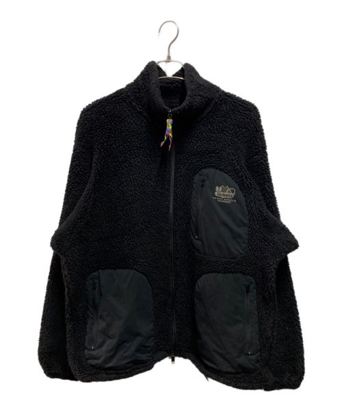 is-ness（イズネス）is-ness (イズネス) THE HOLY - MOUNTAIN FLEECE JACKET ブラック サイズ:M(46)の古着・服飾アイテム