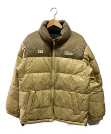 FIRST DOWN×WIND AND SEA（ファーストダウン×ウィンド アンド シー）の古着「REVERSIBLE DOWN JACKET」｜ベージュ