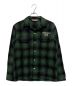 STANDARD CALIFORNIA（スタンダードカリフォルニア）の古着「OMBRE CHECK WOOL SHIRT」｜グリーン