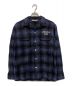 STANDARD CALIFORNIA（スタンダードカリフォルニア）の古着「OMBRE CHECK WOOL SHIRT」｜ブルー