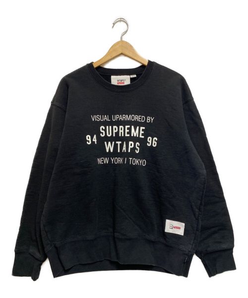 SUPREME（シュプリーム）SUPREME (シュプリーム) WTAPS (ダブルタップス) Crewneck ブラック サイズ:Sの古着・服飾アイテム