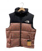 THE NORTH FACE×SUPREMEザ ノース フェイス×シュプリーム）の古着「Studded Nuptse Vest」｜レッド×ブラック