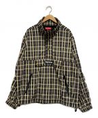 SUPREMEシュプリーム）の古着「Nylon Plaid Pullover」｜ブラック×ベージュ